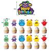 Colorful Cartoon Monster Et Alien Maggie Balloon Party Decor Banner Cake Topper For Birthday Supplies