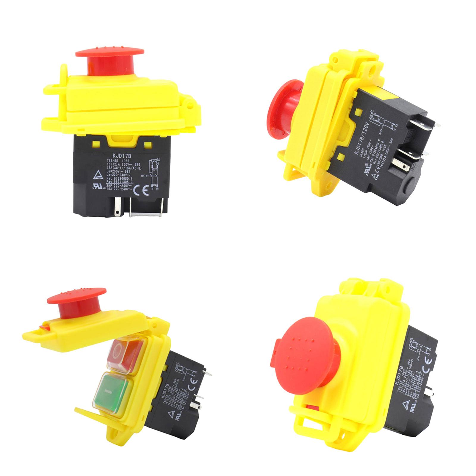 

5 Pin Button Control Device Heavy Duty 5 Pin Button Device Electromagnetic Switch Long Lasting High Current Support