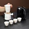 Shangqi Ceramic Ink Landscape Portable Tea Set