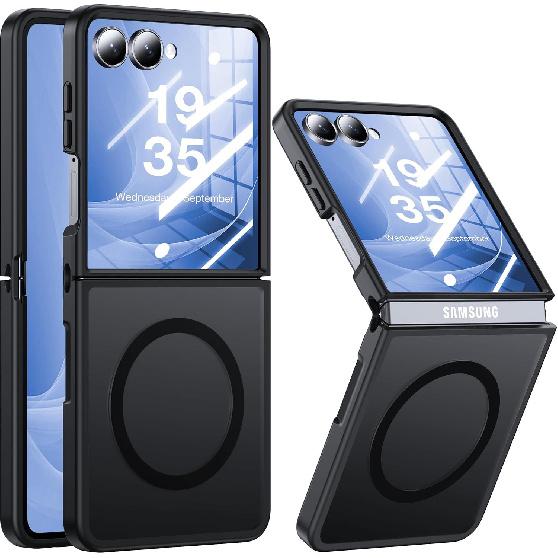 Suitable for Samsung ZFlip 20% Off Foldable Phone Case, Matte Skin-feel Magnetic Protective Cover, Zflip7 Integrated Anti-drop Transparent Case