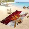 Asciugamano da Spiaggia Stampato Manchester United Asciugamano Morbido ad Asciugatura Rapida Coperta da Spiaggia Rettangolare Grande Portatile per Viaggi Piscina