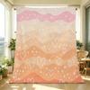 Soft Fluffy Fleece Blanket Breathable Heart Wave Pattern, Vibrant Cozy Throw for Sofa, Bed, Office, Lightweight All Seasons, Ideal Valentine’s Gift