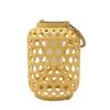 1PC Solar Imitation Bamboo Lantern Outdoor Waterproof Plastic Rattan Lantern Courtyard Decoration Garden Light