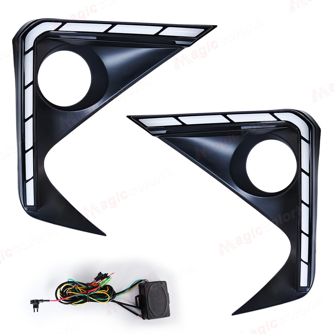 1 SET Fog Lamp For Toyota Avanza Veloz 2021 2022 2023 Daytime Running Light Front Bumper Headlight Fog Lamp Assembly 12V Only DRL
