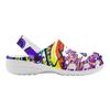 Women Men Printed EVA Clogs Lightweight Breathable Slip On Garden Beach Pool Bathroom Home Casual Sandals Indoor Outdoor Wear