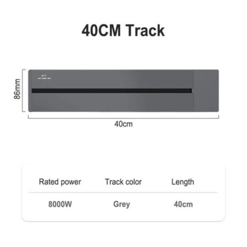 30/60/80/100cm Home & Office Multi-Function USB Adapter Wall Mounted Track Power Socket Power Track Socket