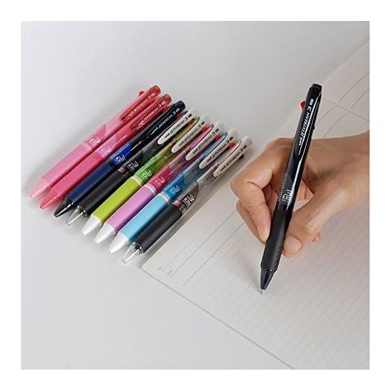 עט כדורי 3 צבעים Mitsubishi Pencil Jet Stream 0.7 כחול נייבי שקוף כתיבה קלה SXE340007T.9