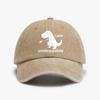 I Am Unstoppabie dinosaur Retro Outdoor Washed denim baseball cap Sun Protection Casual and Versatile Hat