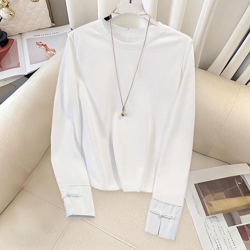 Women s Jacquard Embroidered Long Sleeve T-Shirt S