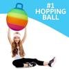 With Handle Sports Hopping Ball Rainbow Jumping Ball Colorful Kids Bouncy Ball  Children