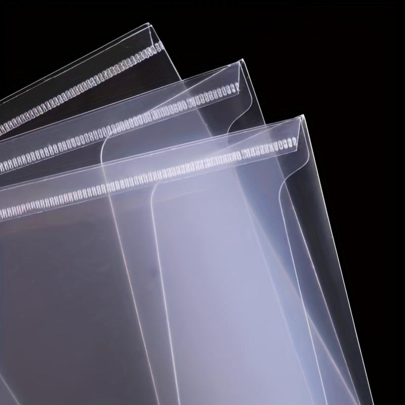 12pcs Transparent File Folders Plastic Storage Bags For Cutting Dies Stamps Stencils Organizer