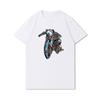 S-3XL 100 Fantasie Harajuku Grafica Estiva Bianca Magliette Donna Stampate Casual Maniche Corte Top Girocollo