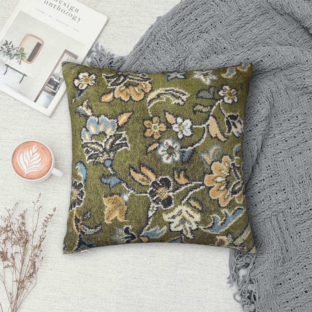 Madinah Rawdah Carpet Square Pillowcase Polyester Linen Velvet Printed Decorative Throw Pillow Case Sofa Seater Cushion Cover