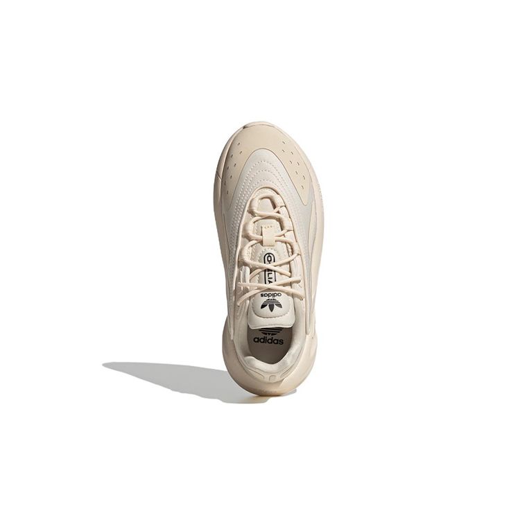 Adidas Originals Ozelia J Fabric Slip Resistant Durable Low Top Sports Casual Shoes Kids Sneakers Off-White GV8992