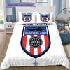 Sunderland Association Football Club Custom Name Pattern Bedding Quilt Set Quilt Cover Pillowcase Home Birthday Gift(1 * Duvet Cover + 2 * Pillowcase,
