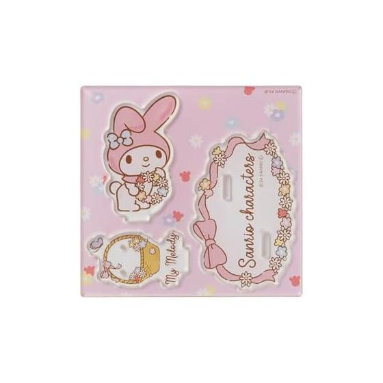 White Clover My Melody Acrylic Stand Accessory Stand Sanrio Characters Acrylic Display Necklace Stand Earring Stand Ring Stand AS-SAMM01