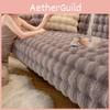 Sofa Plush Warm Cover Non Slip Cushion Covers Winter Quick Heat Furniture Decor
