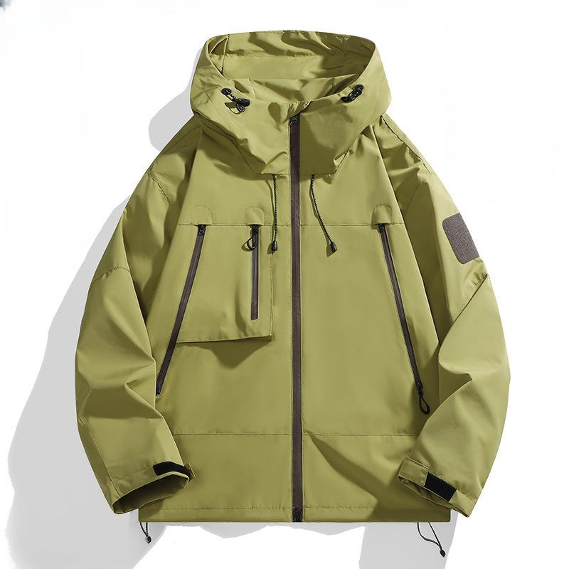 

Весенне-осенняя новая куртка-шокер, мужская функциональная рабочая уличная водонепроницаемая куртка-кардиган с капюшоном 2XL