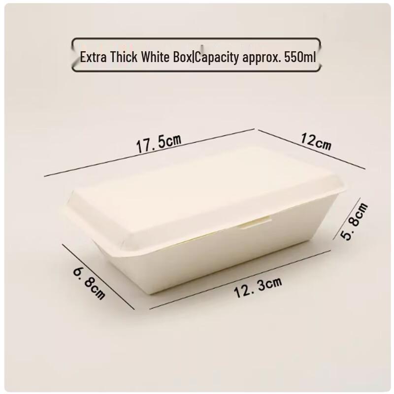 St. Blaise Biodegradable Thickened Disposable Takeaway Paper Box - 550ml (700 Count)