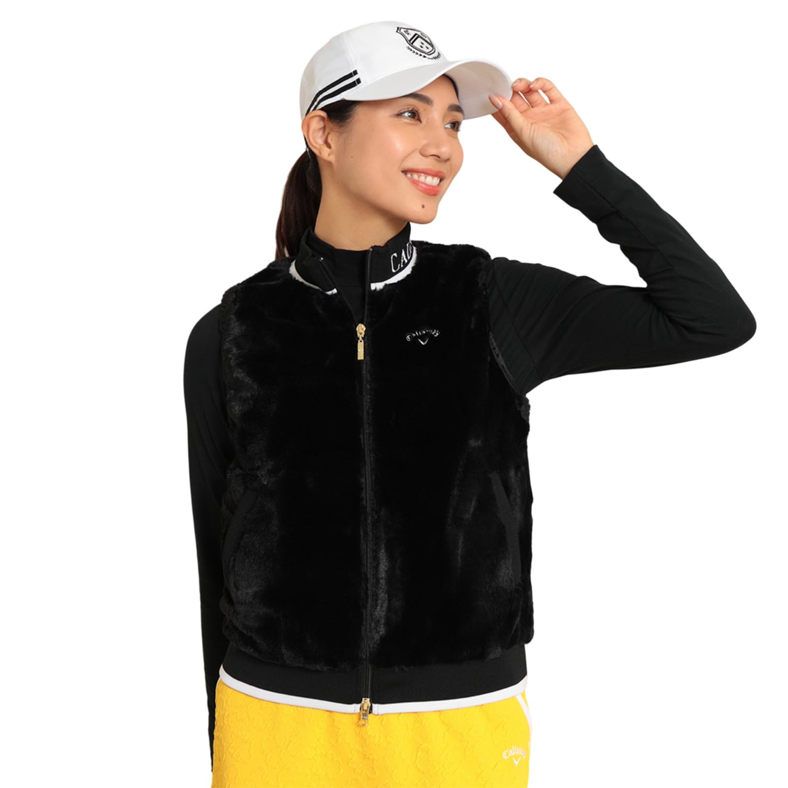 

Callaway Флис Размер L Женский Жилет на молнии, Гольф, C23216200, 1010, Черный,