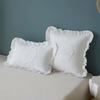 French Lace Cushion Cover Washed Material Bedroom Pillow Shell Comfortable Pillow Cover
