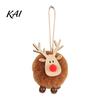Unique Christmas Ornaments for Door Handles Felt Elk Hanging Ornaments, Cute Fuzzy Pom Reindeer Small Lightweight Xmas Tree Pendant, Holiday