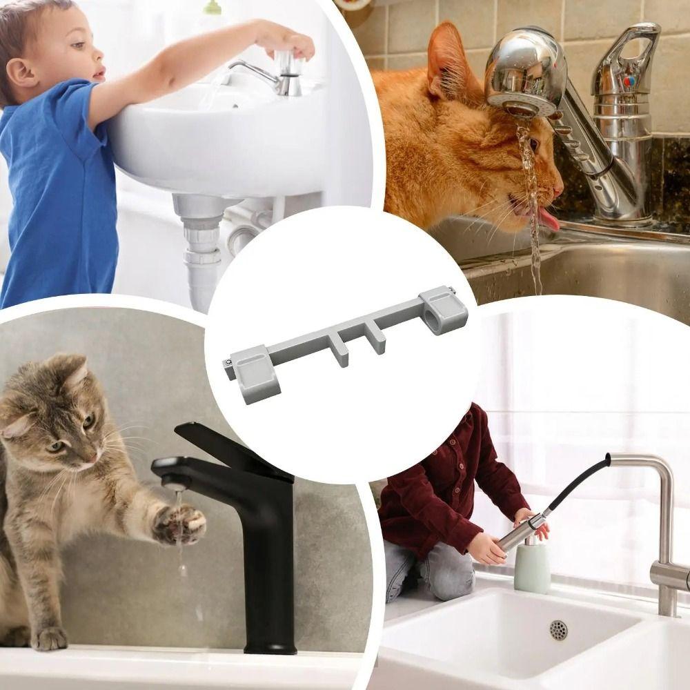 Safe Material Portable Double Sink Faucet Handle Lock Water Tap Control Lock  Bathroom Use