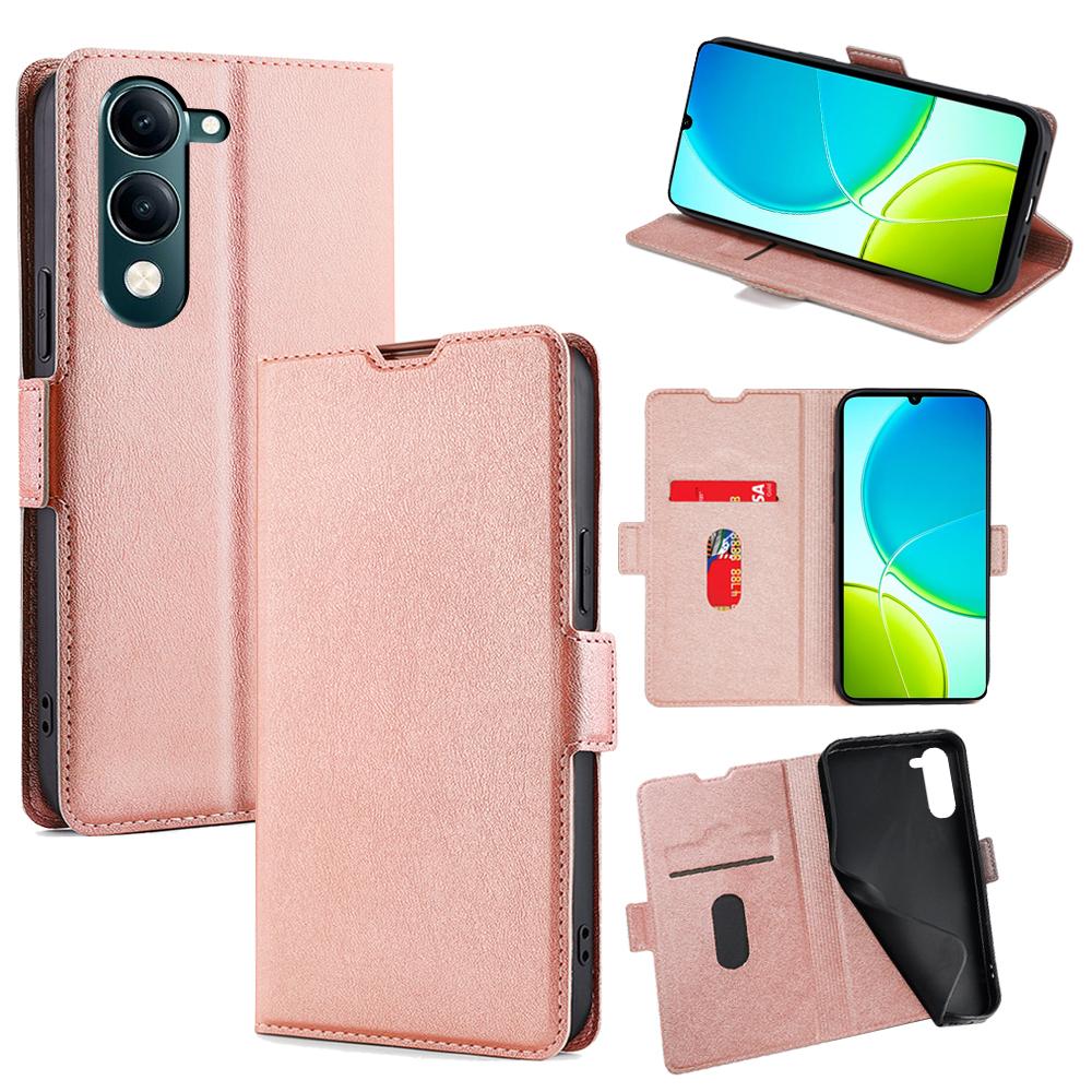 For vivo Y29s 5G/Y04 4G Case Card Holder PU Leather Phone Cover