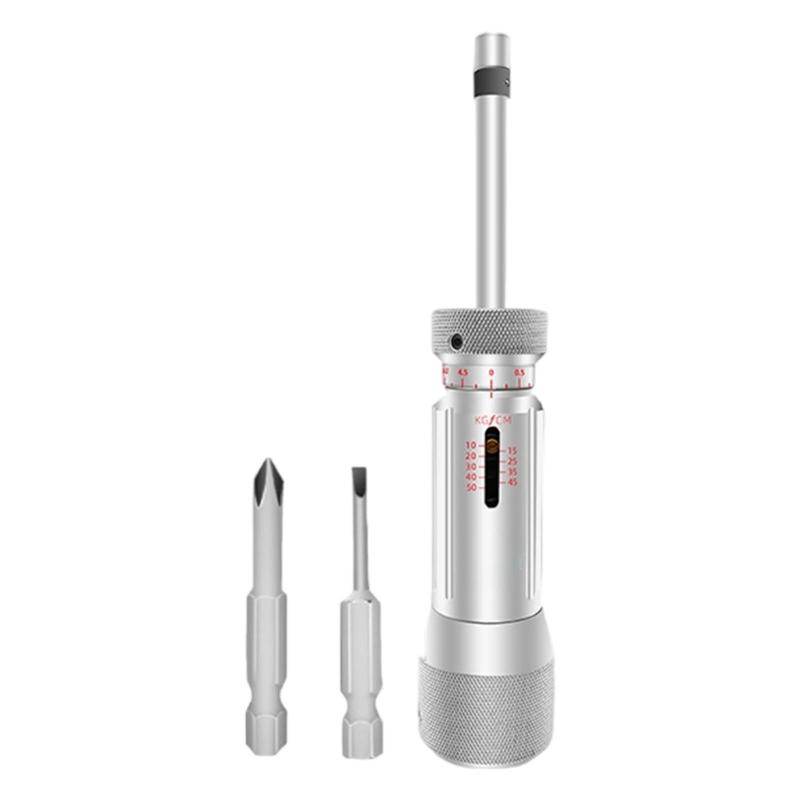 Adjustable Torques Screwdriver With Etched Scale Ergonomic Metal Handle For Accuracy Fastening In Electronics And Home Repair