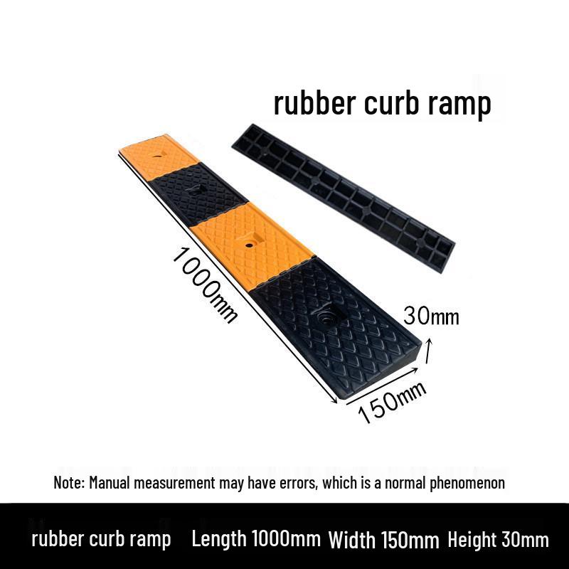 Rubber Curb Ramp Vehicle Access Pad in Various Styles and Sizes