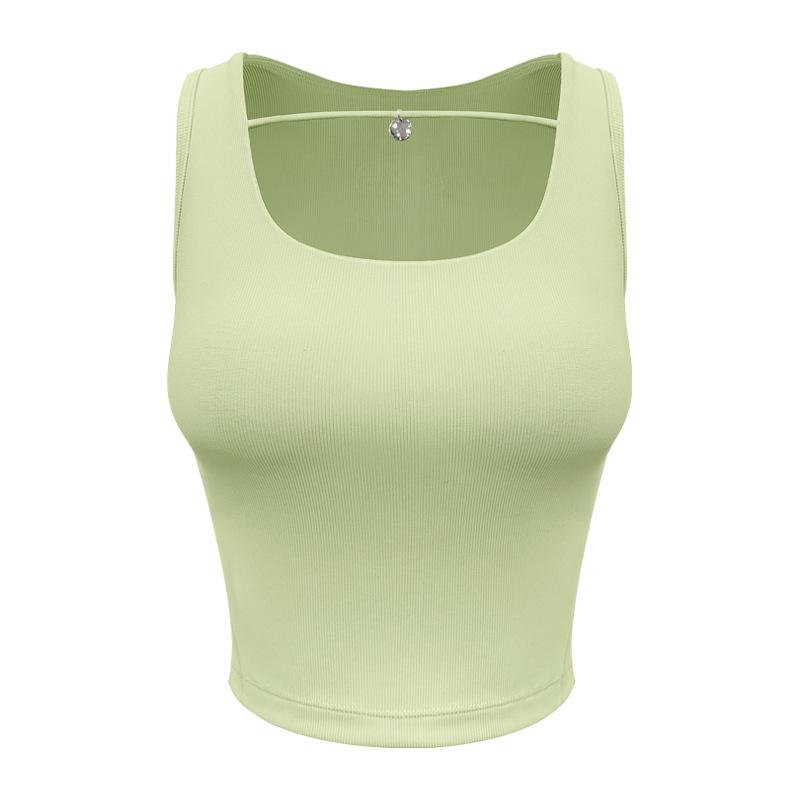 

Женский спортивный топ для йоги с высокой степенью поддержки и защитой от ударов, со встроенными чашечками, для летнего фитнеса Small