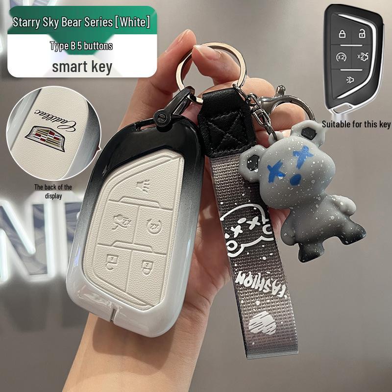 Premium Key Case for Cadillac: XT6, XT5, CT5, XT4, CT6, ATSL, XTS - Unisex Design