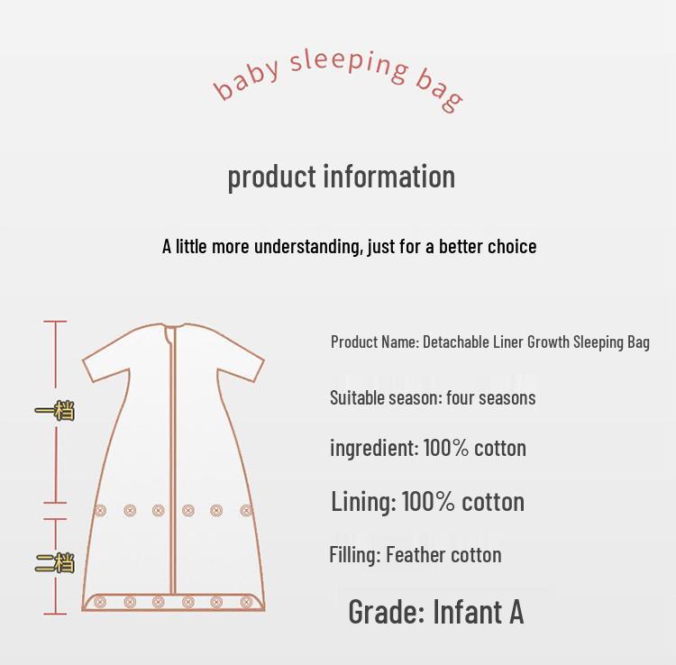 Clearance: Pure Cotton Baby Sleeping Bag – All-Season, Thick, Anti-Kick Quilt for Mid-Large Children with Free Shipping!