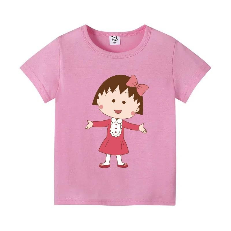 Summer cartoon printed men's and women's clothing T-shirt bottom round neck loose comfortable short sleeved casual versatile