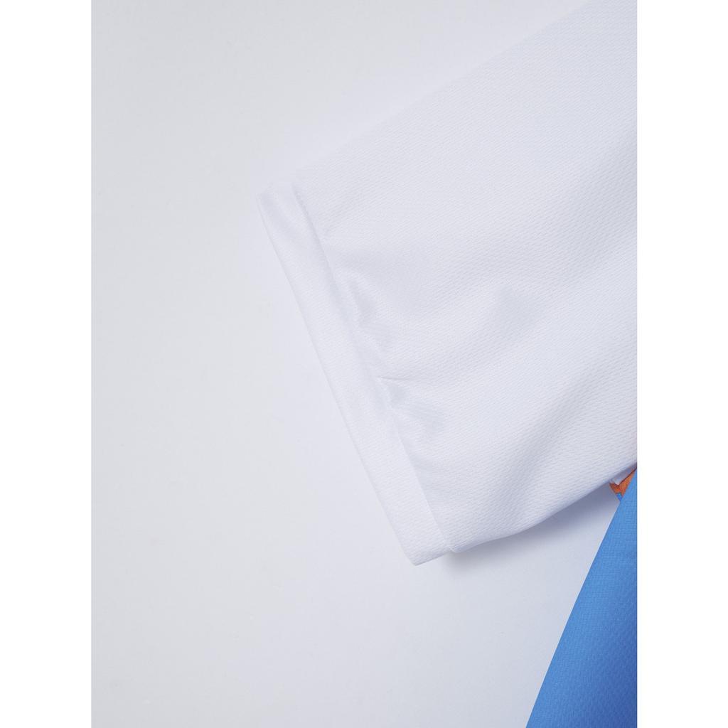 Colour Block Printed Short Sleeve Top Men's Daily Casual Lapel Polo Shirt