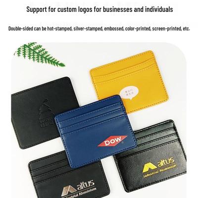 Women's Compact Leather Card Holder: Large Capacity, Multiple Slots for Cards