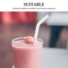 12Pcs Silicone Straw Tips for Metal Straws White Soft Food Grade Reusable Mouth Pieces 8Mm Diameter Straw Sleeves for Tumblers