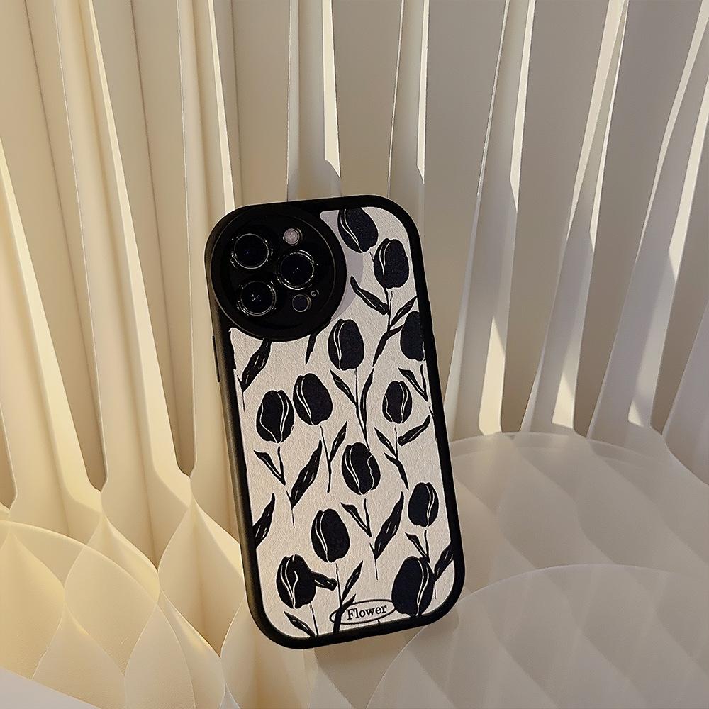Cold Wind Tulip for IPhone14pro Max for 13 for Apple Mobile Phone Case 15 Simple 11X Advanced