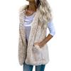 Cozyoutfit Bilibili New Womens Vest Winter Warm Hoodie Outwear Casual Coat Sherpa Jacket