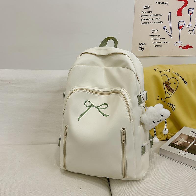 Schoolbag High Value Schoolbag Female Mori Small Fresh Junior High School Student Schoolbag Versatile Backpack Light Casual Travel Bag