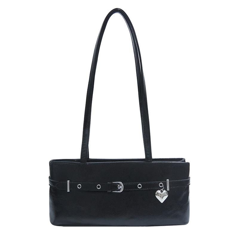 2025 New Bag Women's Senmeng Trendy Fashion Texture One-shoulder Armpit Bag Spring Casual Commuter Small Square Bag