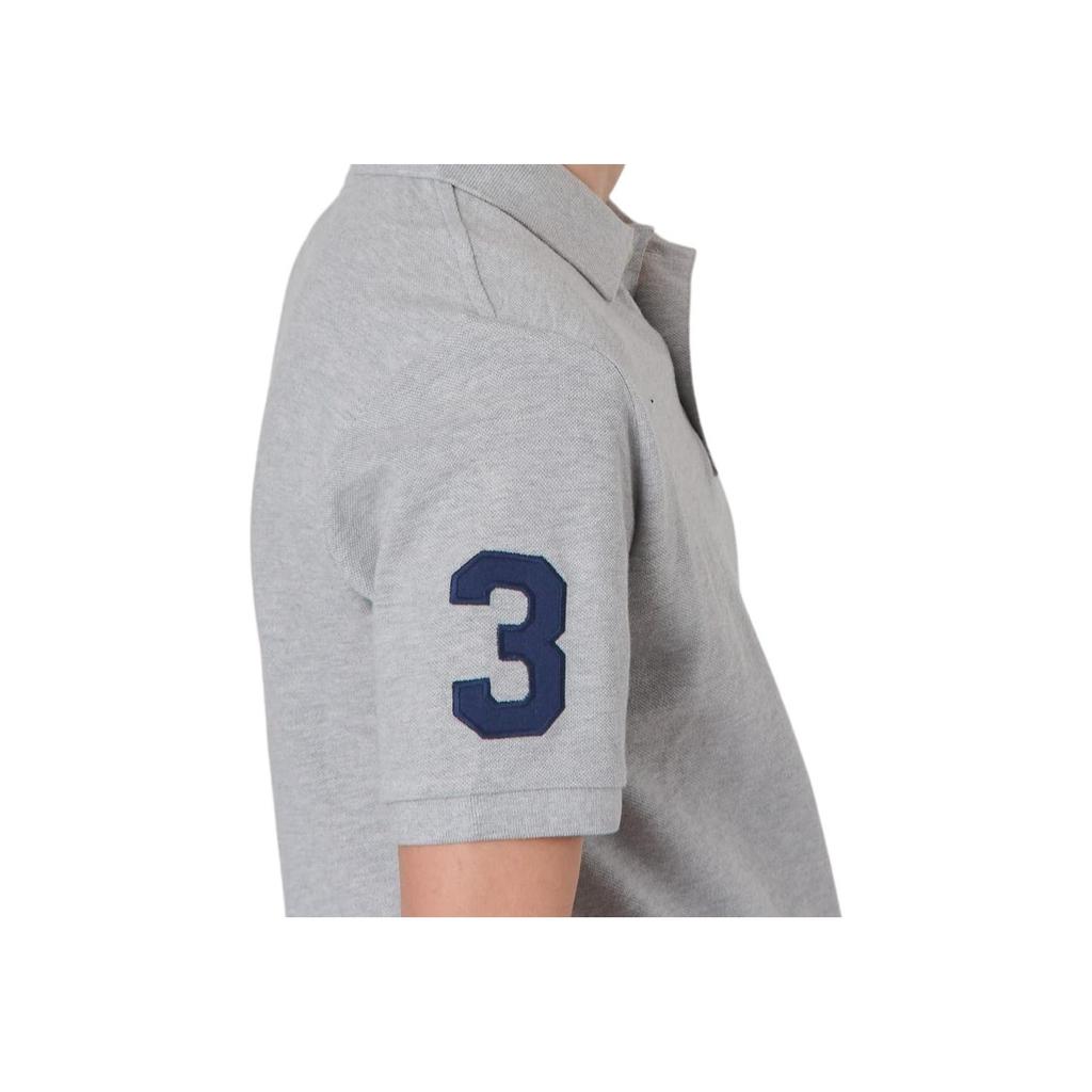 Polo Ralph Lauren Solid Color Logo Short Sleeve Polo Shirt Kids Tops Gray CWPOKNIBN810109-D86