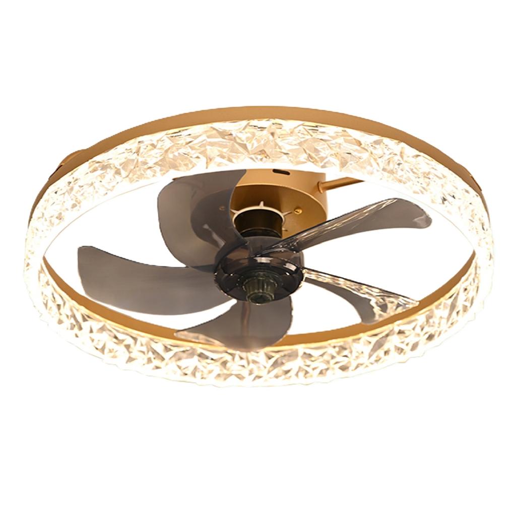 IRALAN Modern New Ceiling Fan Light Living Room Bedroom Simple chandelier fan Intelligent Remote Control Restaurant LED fan lamp