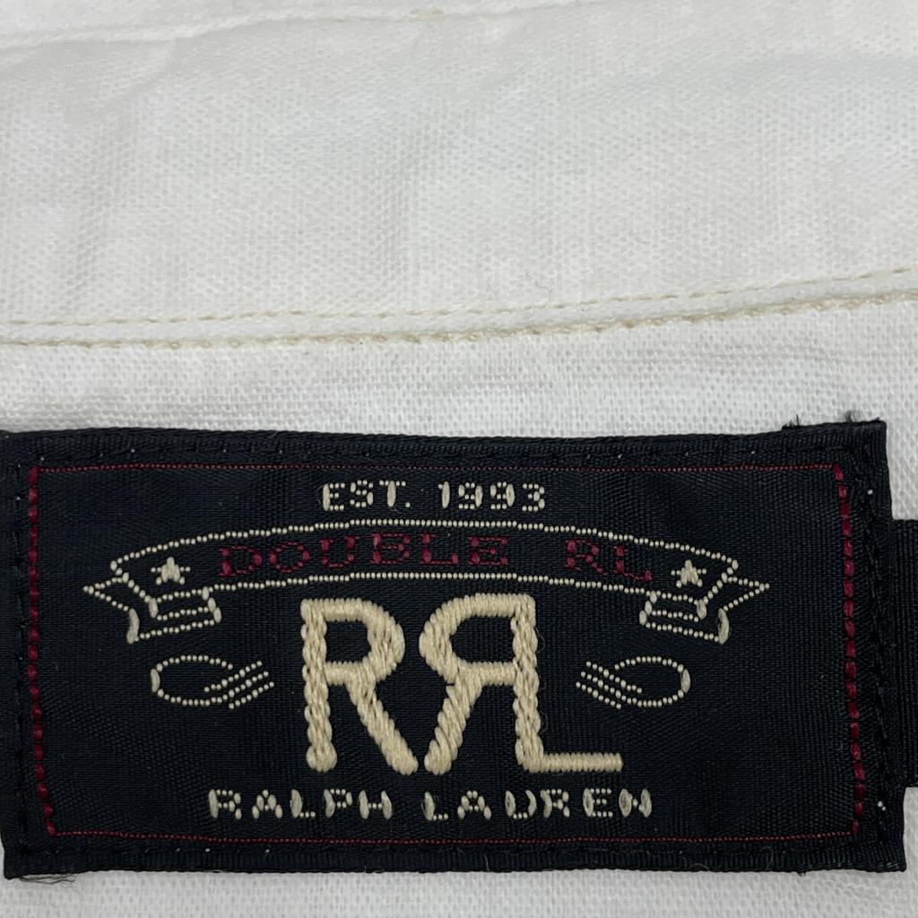 RRL White 25 Stainless Steel Selvedge Detail Chambray Work Shirt Tops S whiteUsed