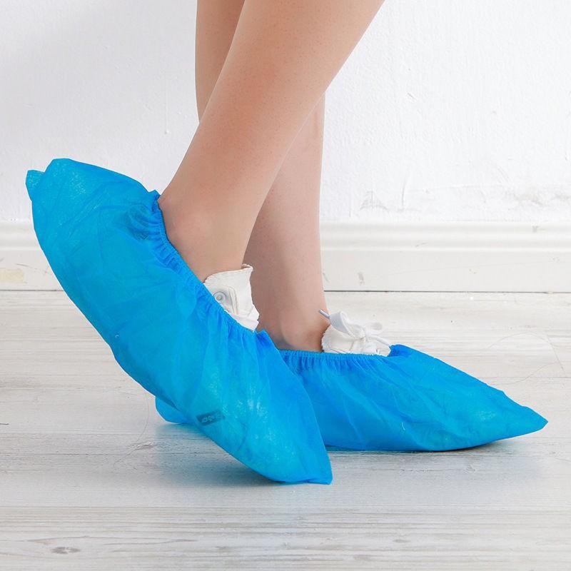 10pcs Disposable Shoe Cover Dustproof Non-slip Dhoe Cover Students Adult Non-woven Household Supplies Foot Cover Shoe Protector