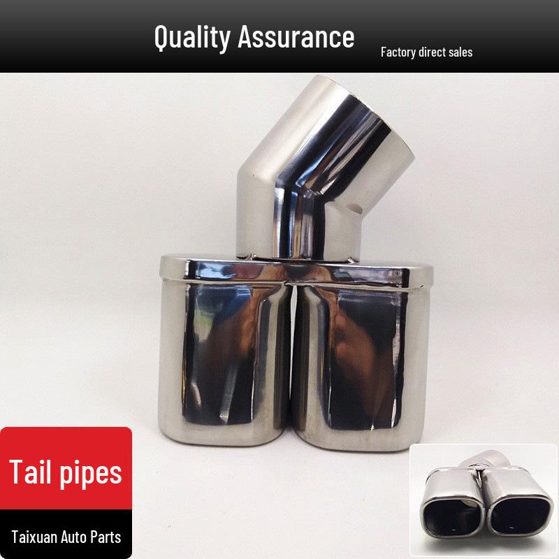 Eksosrør i rustfritt stål med dobbelt utløp for Nissan Qashqai/Haima S5