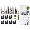 Different Shafts Clock Mechanism Kits with 7 Set Clock Hands for DIY Wall Clock