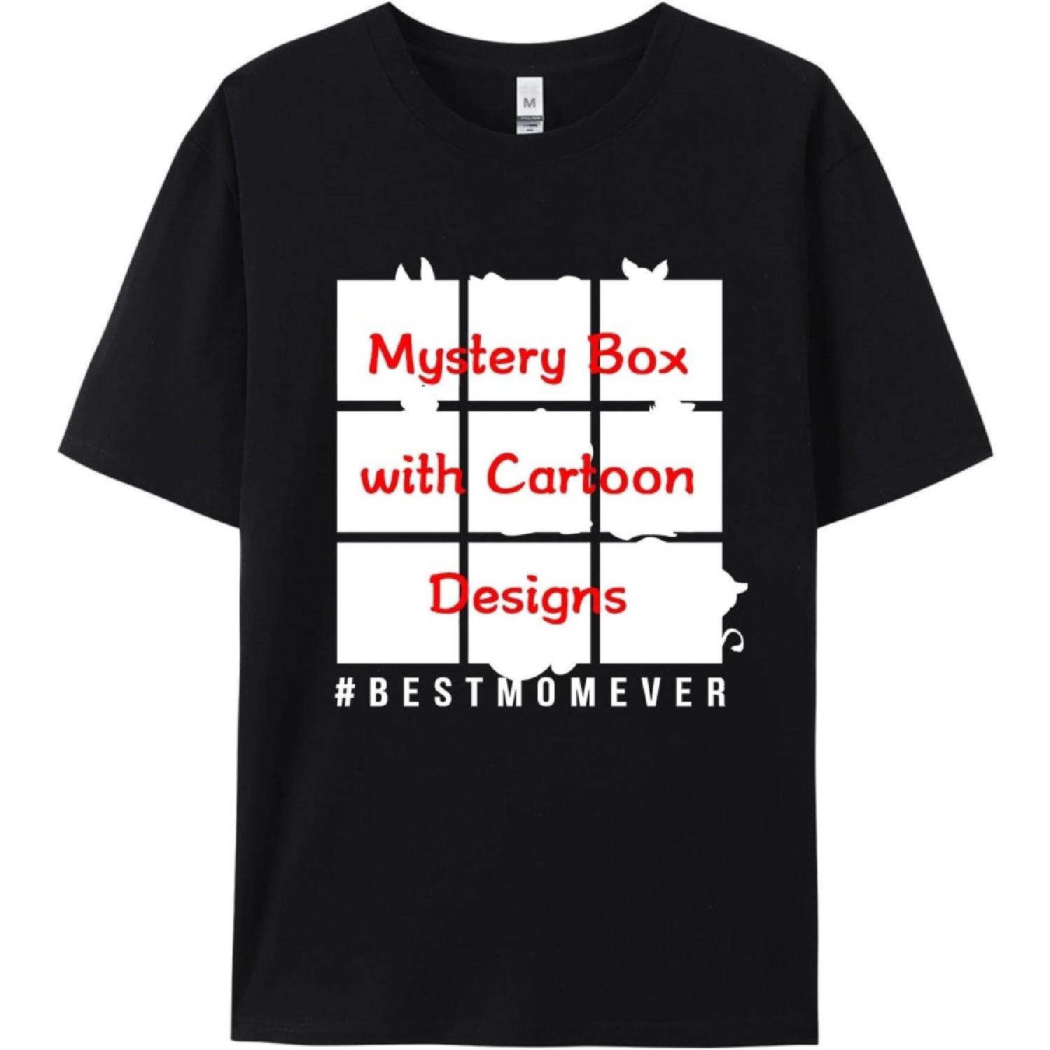 

Mother s Day T-Shirts, Best Mom Ever Mom & Child Cartoon, 100% Cotton for Motherhood Apparel(1) XXXXXL чорний
