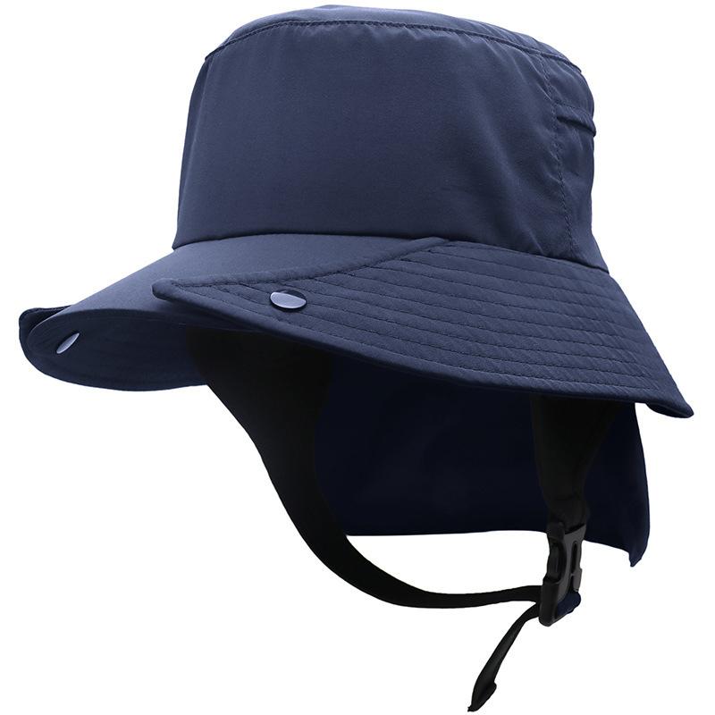 New fashion fisherman hat couple big eaves detachable stackable trekking wild adventure fishing neck protection surf basin hat