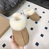Sangpo slippers women's fluffy winter new sheepskin fur integrated bag head drag warm fluffy slippers outer wear women ins